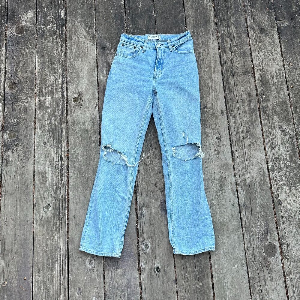 Abercrombie 90's Straight Ultra High Rise Jeans (24)